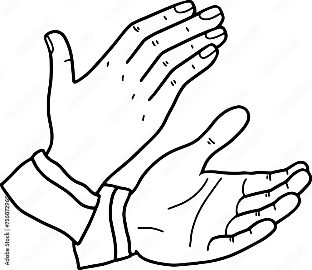 hand of the person hand of the person