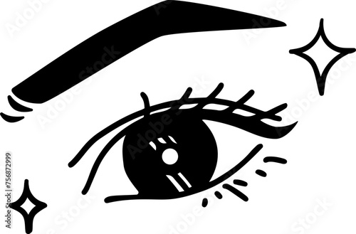 Eyes and eyebrows