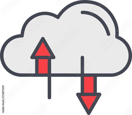 Cloud Storage Vector Icon