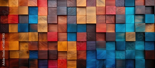 Abstract colorful wooden pattern background for adding pictures and s to media advertisements or concept designs.