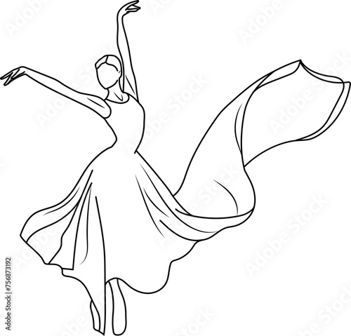 illustration of ballerina