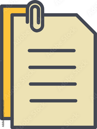 Attached Documents Vector Icon