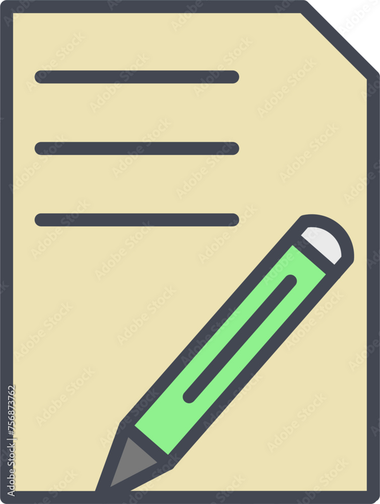 Document Edit Vector Icon Document Edit Vector Icon