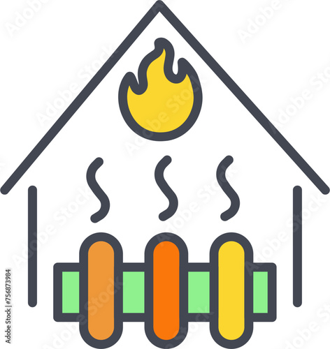 Heating System Vector Icon