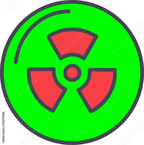 Radiation Vector Icon