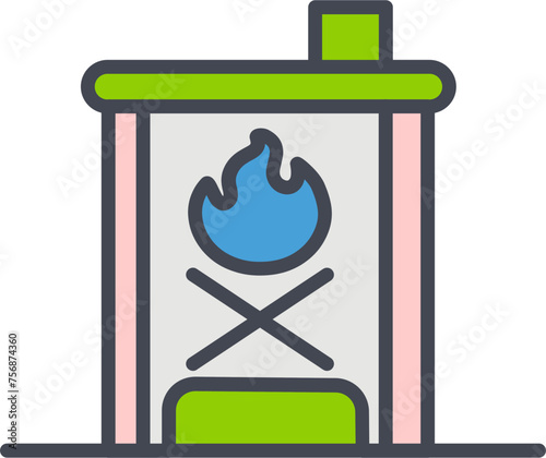 Furnace Vector Icon