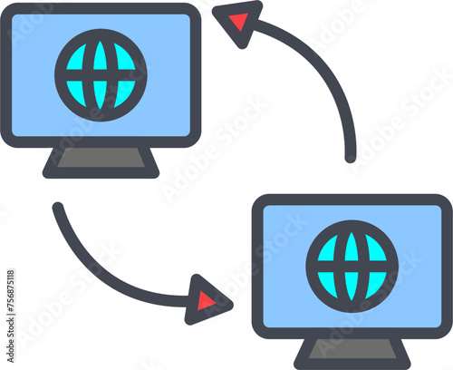 Synchronization Vector Icon