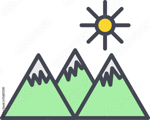 Mountain Vector Icon