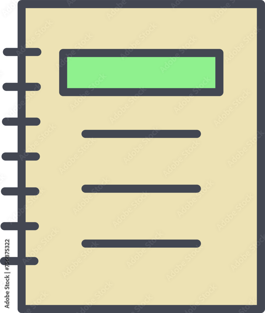 Notepad Vector Icon Notepad Vector Icon