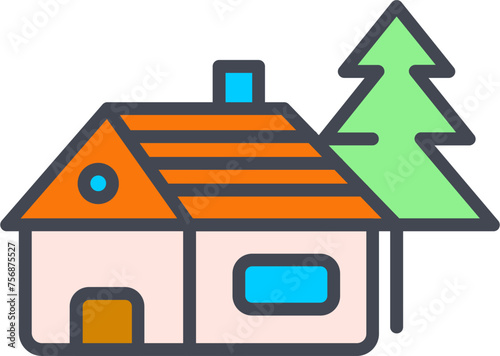 Cabin Vector Icon