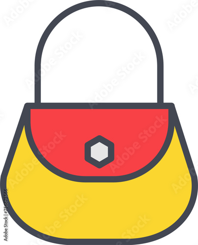 Ladies Bag Vector Icon