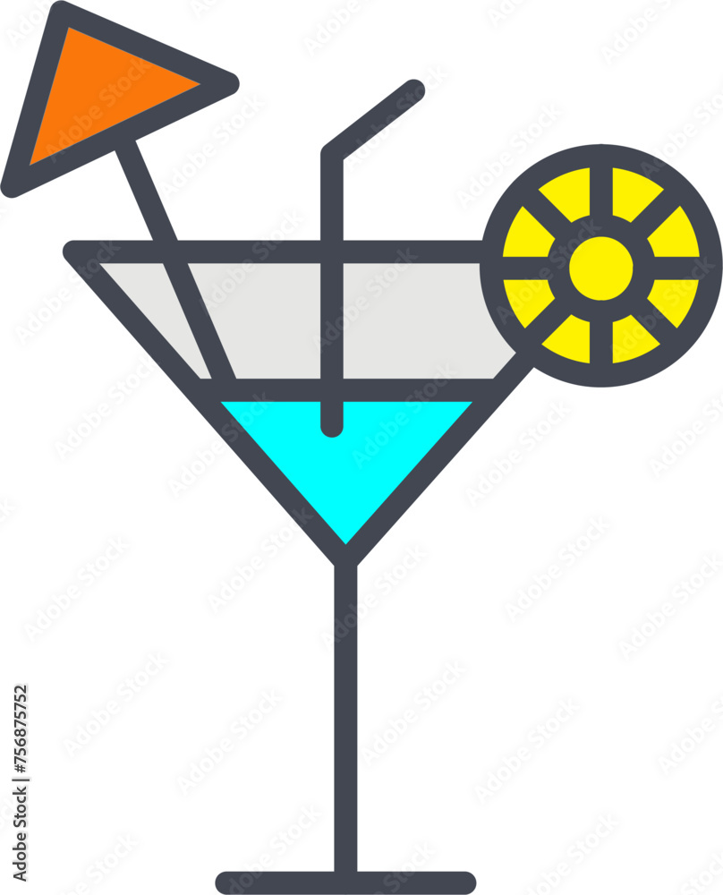 Cocktail Vector Icon