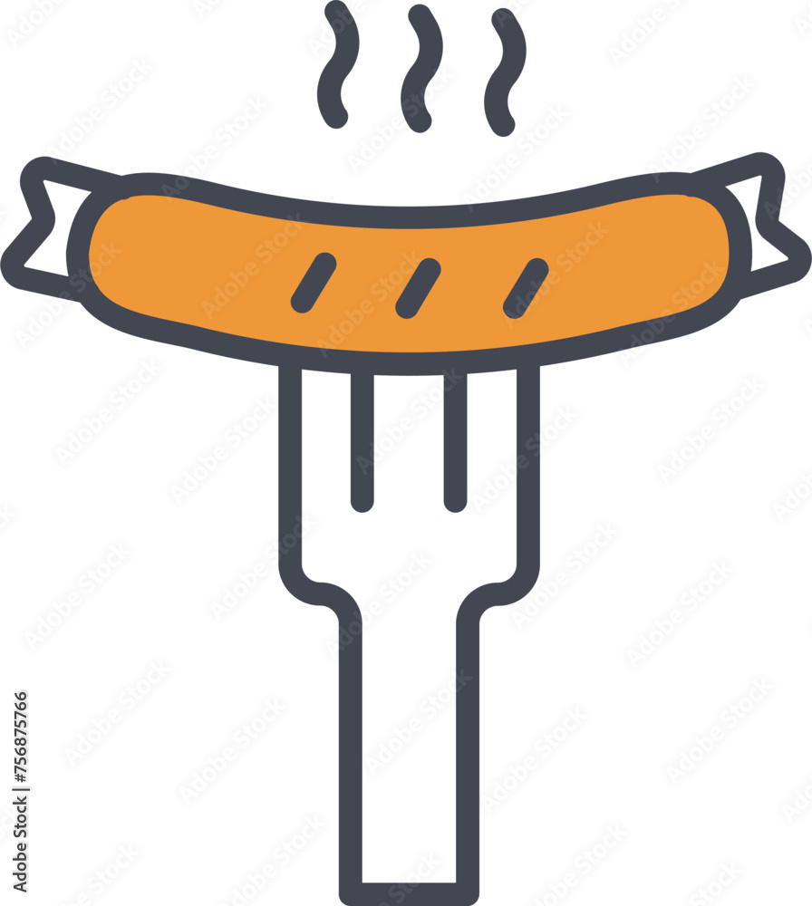 Sausage Vector Icon Sausage Vector Icon