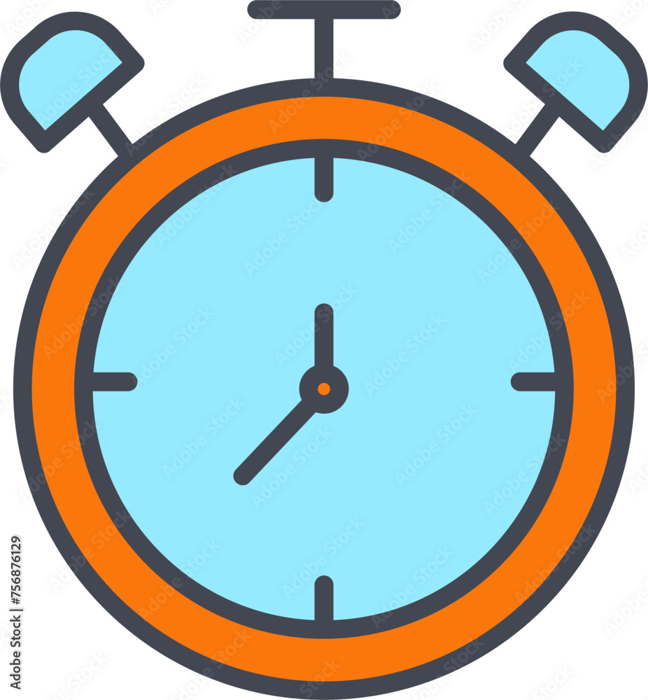 Large Clock Vector Icon