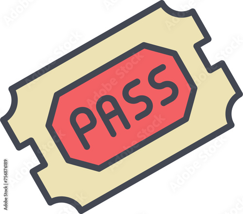 Passes Vector Icon