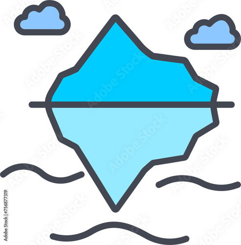 Iceberg Vector Icon