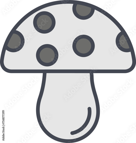 Mushroom Vector Icon