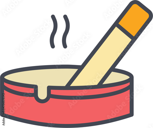 Ashtray Vector Icon