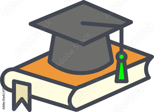 Graduation Hat Vector Icon