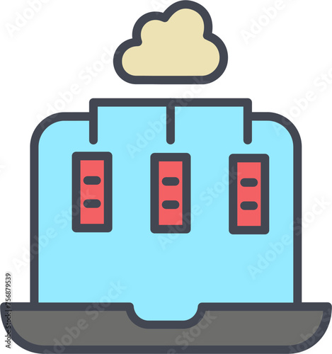 Online Library Vector Icon