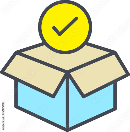 Package Receiving Vector Icon