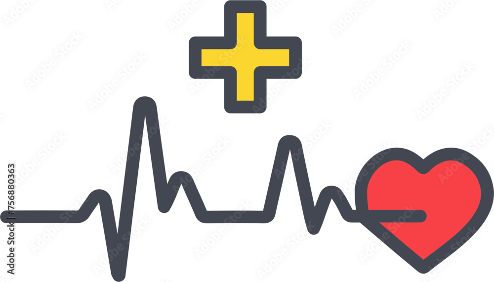 Heart Attack Vector Icon Heart Attack Vector Icon