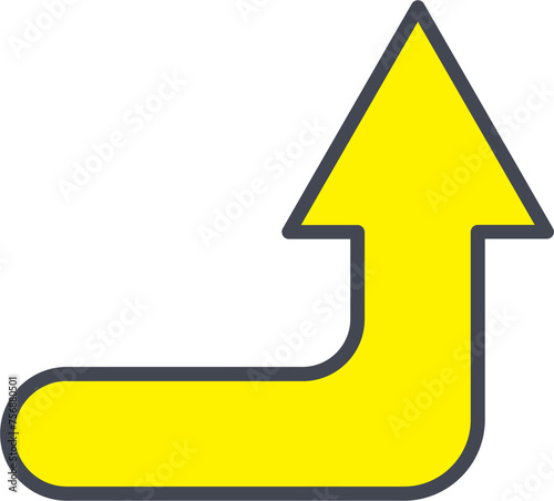 Turn Up Vector Icon