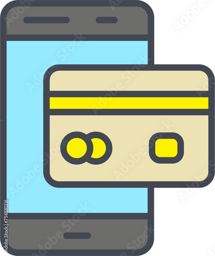 Cashless Payment Vector Icon