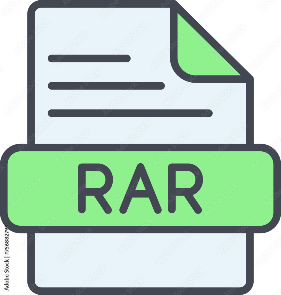 RAR Vector Icon RAR Vector Icon