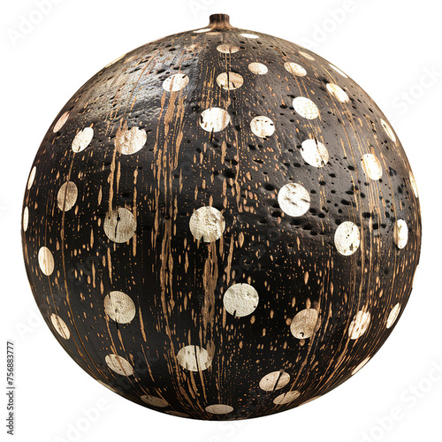 polkadot Coconut, no background, PNG photo
