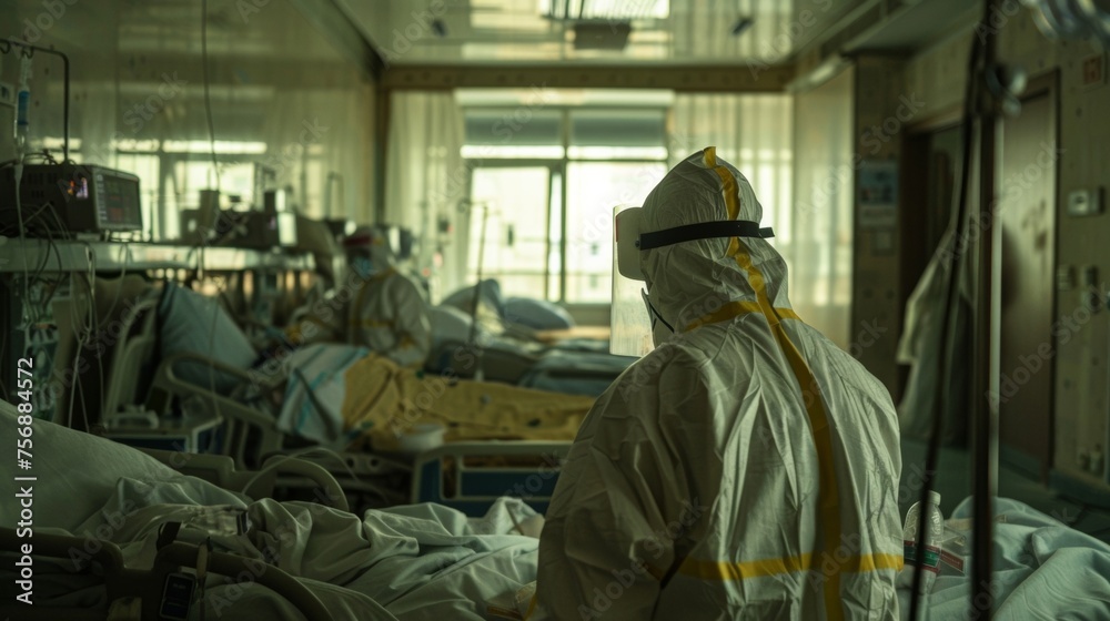 An intense battle is waged between doctors and a powerful infectious disease as patients lay in isolated beds fighting for their lives.