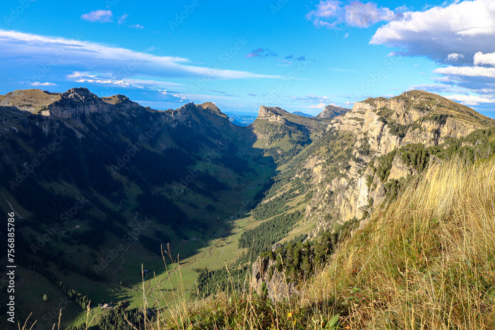 Mountain view, Niederhorn, Beatenberg, Interlaken-Oberhasli, Bern, Switzerland