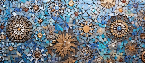 Mosaic tile pattern, texture, and background full of beauty