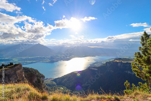 Mountain view, Niederhorn, Beatenberg, Interlaken-Oberhasli, Bern, Switzerland