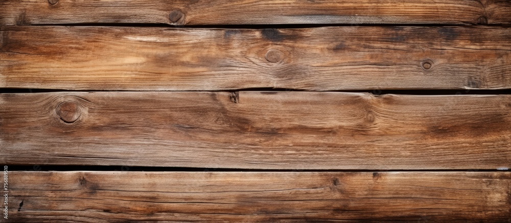 Fototapeta premium Wooden Board Close-Up Texture Detail