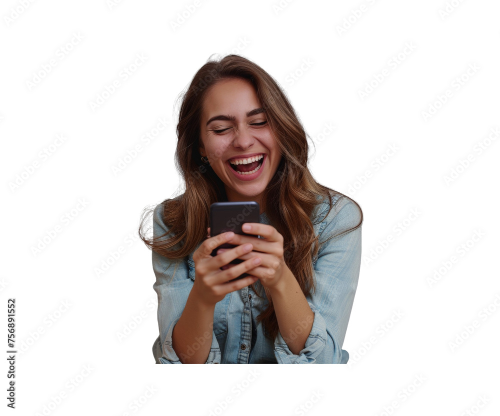 Happy_woman_using_cell_phone Happy_woman_using_cell_phone