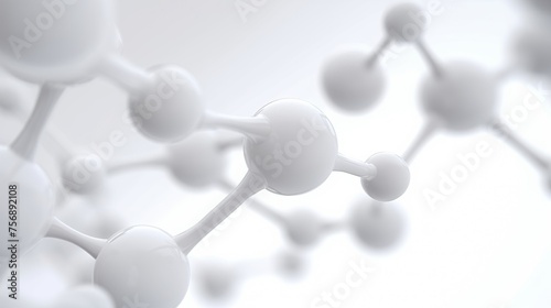 molecules, white