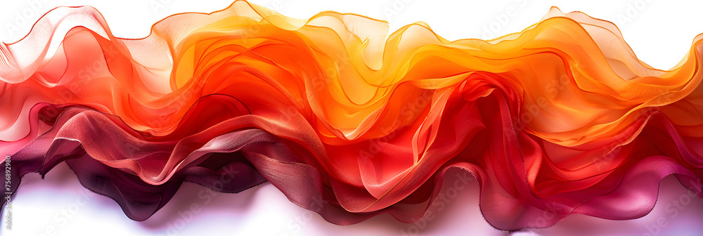 Vivid orange and red color swatches overlaid on transparent background. - obrazy, fototapety, plakaty 