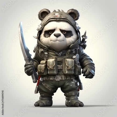 Game Character concept art isolated white background © Mark Pollini