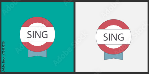 Melodic Elegance: Symbol Design for Sing Logos.