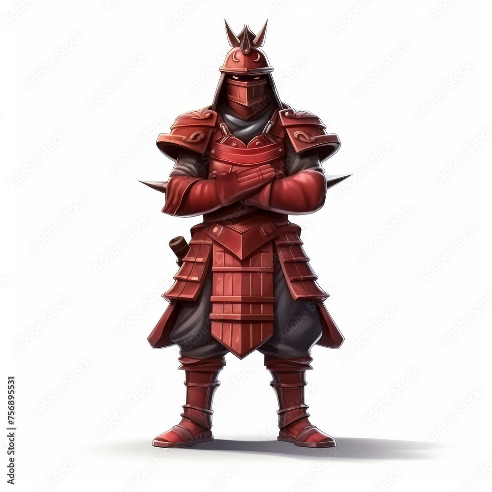 Game Character concept art isolated white background Game Character concept art isolated white background