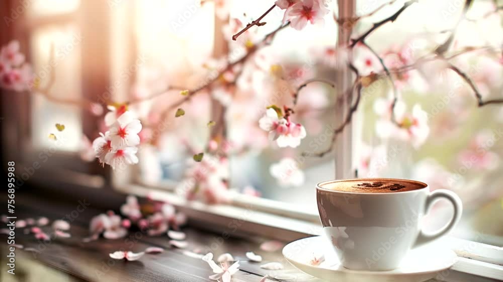 Scene of a cup of coffee on the edge of the window, animated virtual repeating seamless 4k
Scene of a cup of coffee on the edge of the window, animated virtual repeating seamless 4k