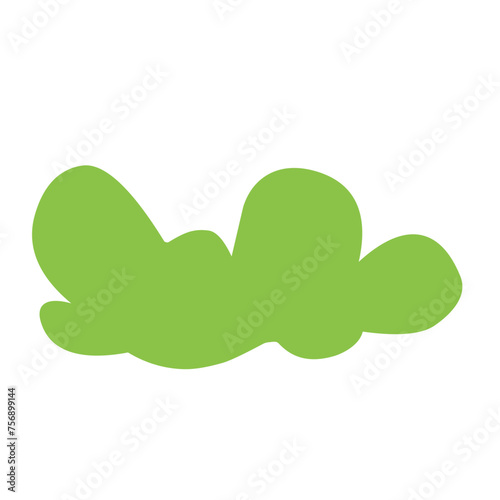 green bush vector illustration