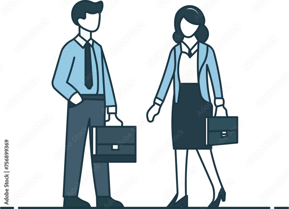 business man and woman