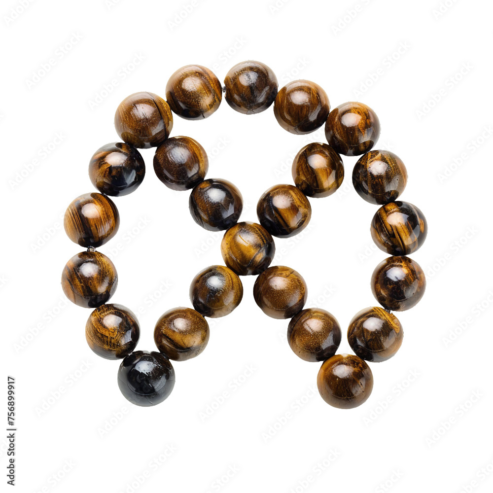 X made of prayer bead, no background, PNG X made of prayer bead, no background, PNG