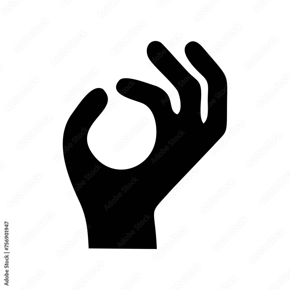 symbol with hand symbol with hand