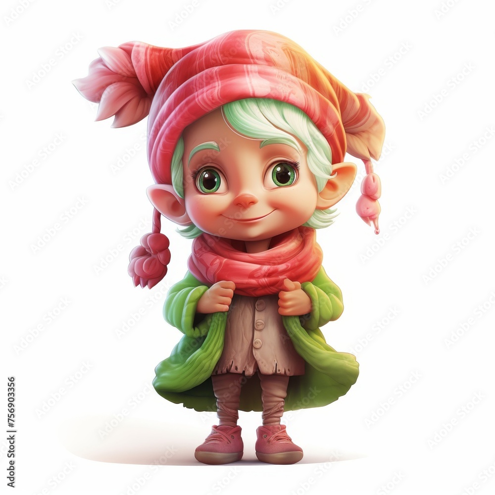 Game Character concept art isolated white background Game Character concept art isolated white background