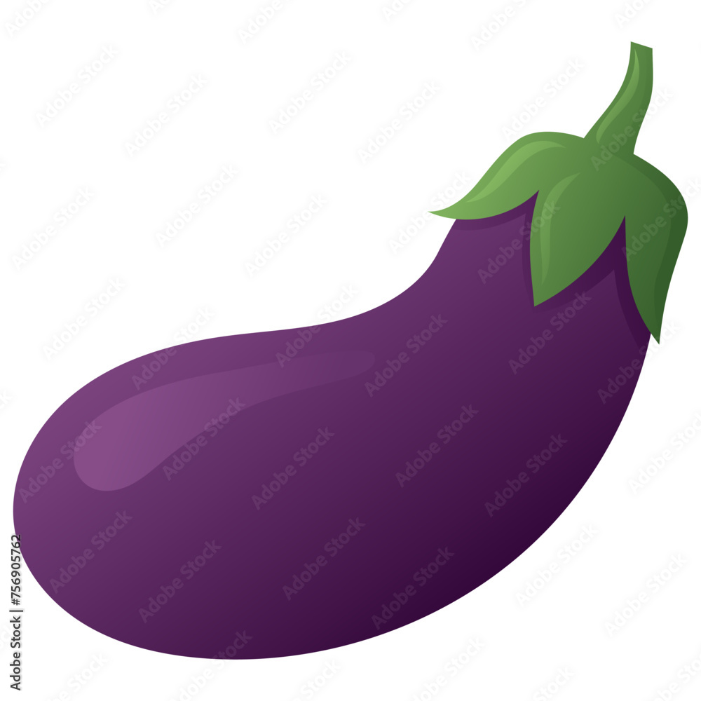 Eggplant Fruit Illustration Vector Eggplant Fruit Illustration Vector