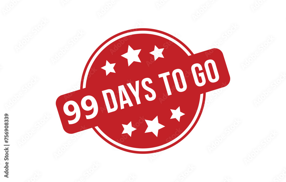 99 days to go red banner design vector illustration 99 days to go red banner design vector illustration