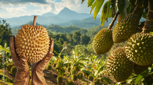 Durian export, durian orchard, concept image. © Buri.a